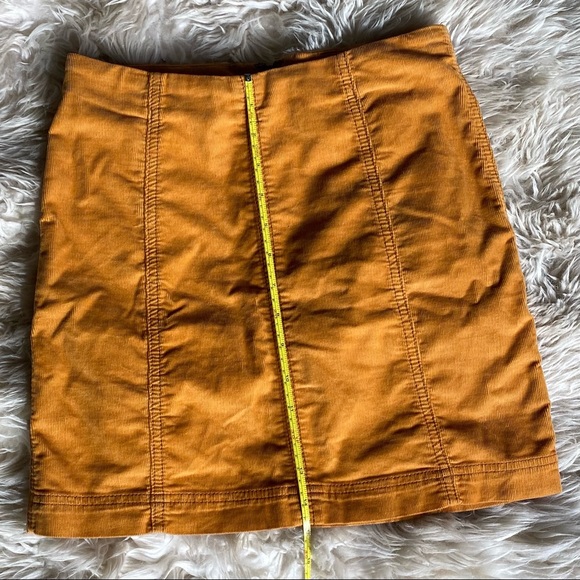 Free People Modern Femme Cord High-Waist Mini Skirt, Size 4 - Picture 4 of 7